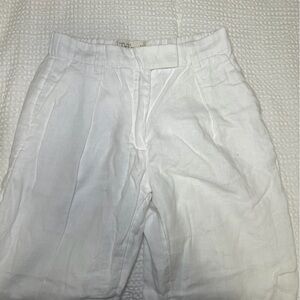 Abercrombie & Fitch White Linen Pants